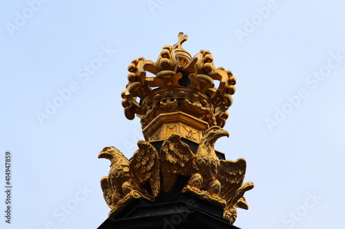 Golden top of The Zwinger Dresden