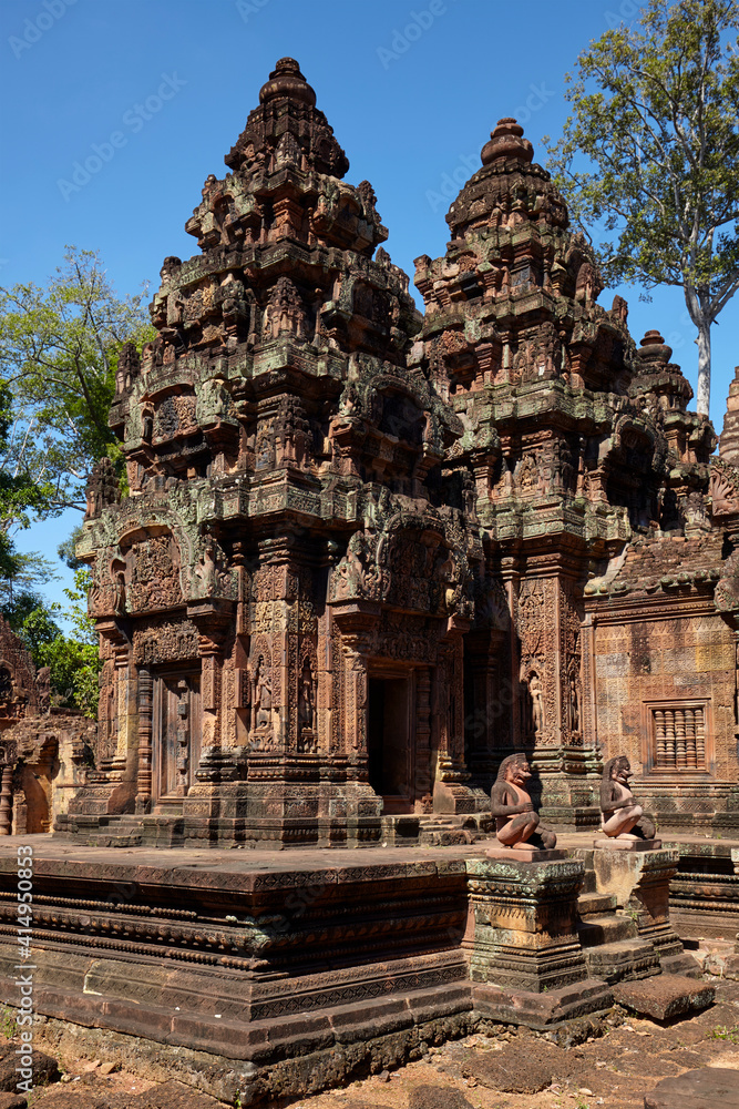 Banteay Srei temple, Angkor, Siem Reap, Cambodia