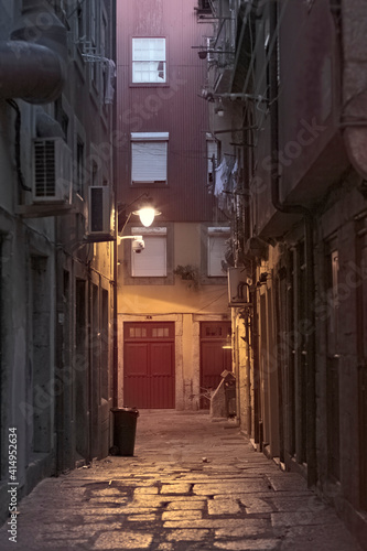 Old Porto alley at dawn
