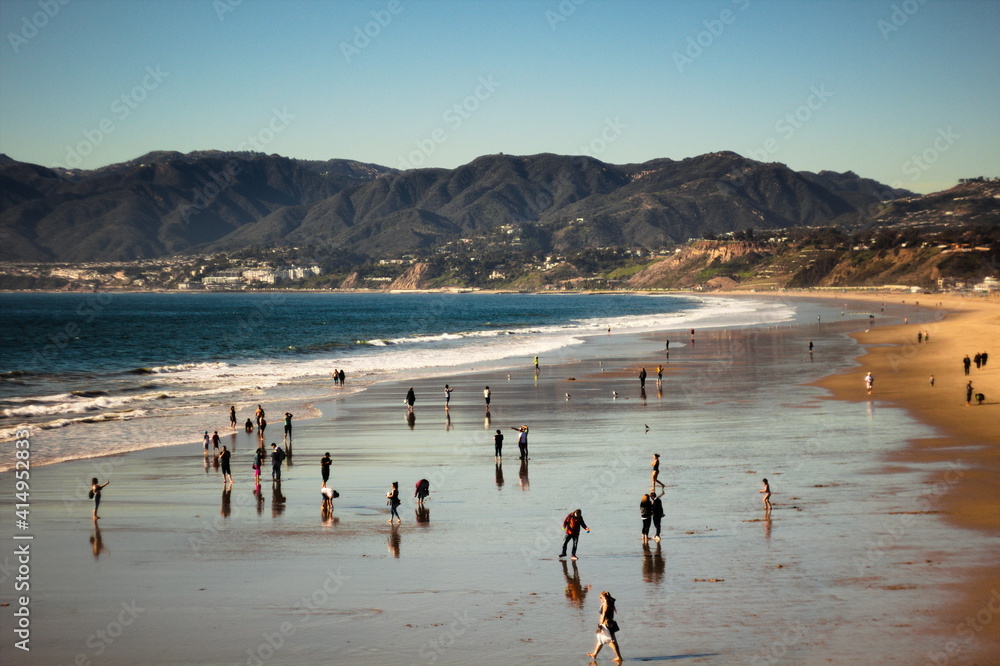 Obraz premium Santa Monica Beach in January