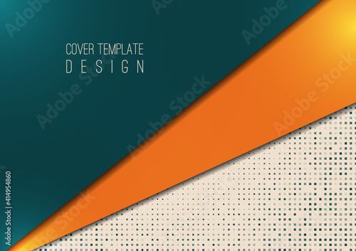 Abstract geometric background, halftone dots, polygonal style. The best design for your advertisement, poster, banner. Vector