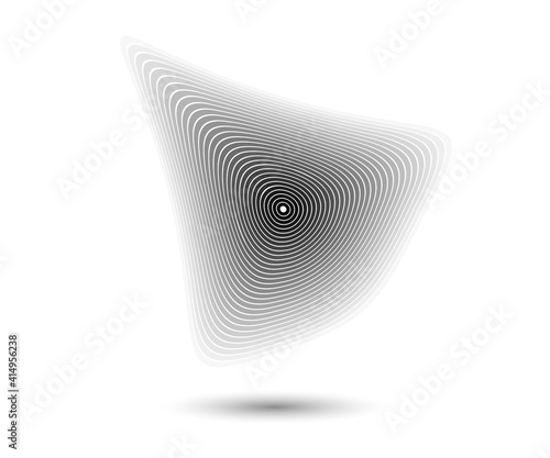 Concentric circle elements. Element for graphic web design, Template for print, textile, wrapping, decoration, vector illustration