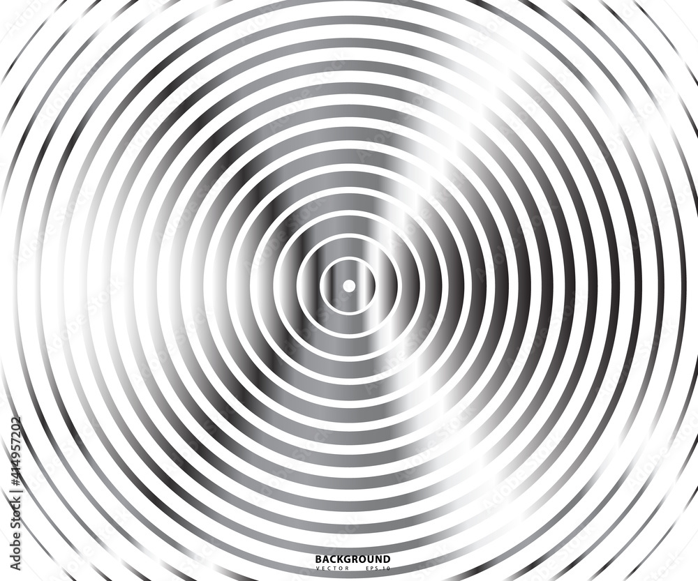 Abstract circle pattern black and white color ring. Abstract vector illustration for sound wave, Monochrome graphic. Abstract circle pattern black and white color ring. Abstract vector illustration for sound wave, Monochrome graphic.