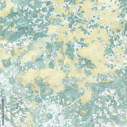 Artistic watercolor background, imitation marble. Turquoise, green marble. Stone texture. Splashes, splashes, strokes. Background for postcards, posters, business cards and other printing  © Yevheniia Poli