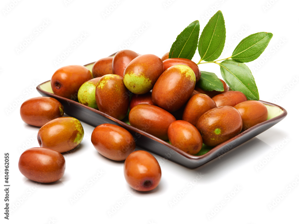 jujube or chinese date on white background jujube or chinese date on white background