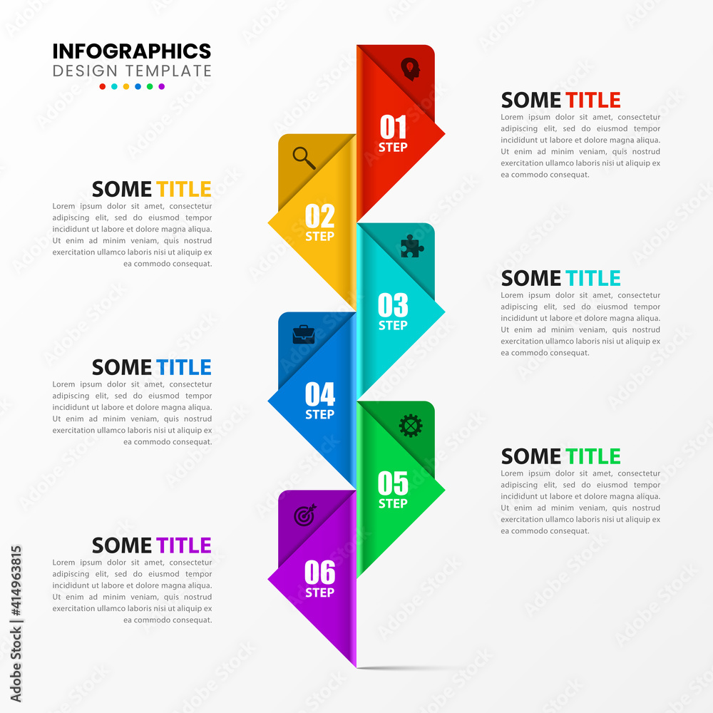 Infographic design template. Creative concept with 6 steps Infographic design template. Creative concept with 6 steps
