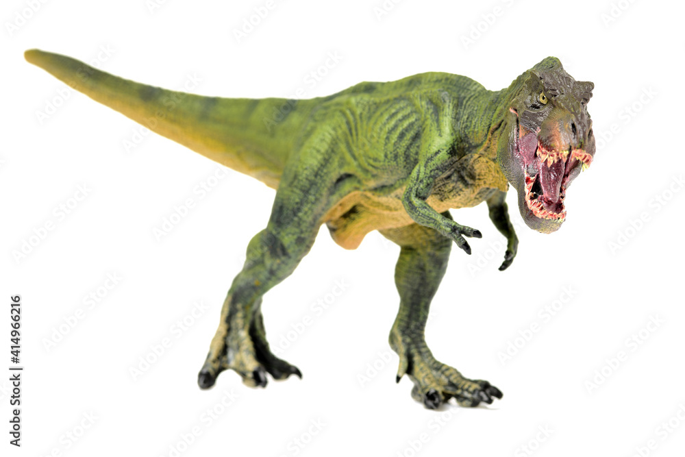dinosaurs toys on white background dinosaurs toys on white background