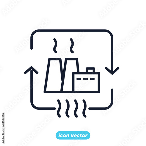 geothermal energy icon. Energy Types symbol template for graphic and web design collection logo vector illustration