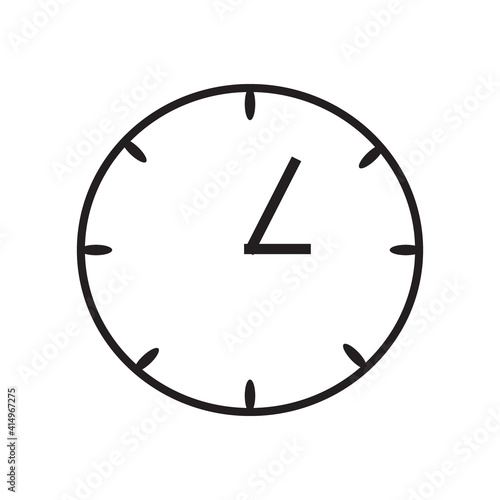 time and clock icon vector