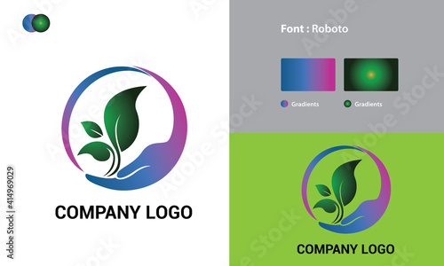 Natural Logo Template Design