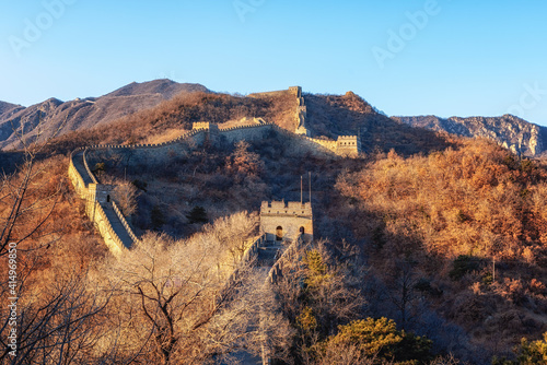 The original Mutianyu section of the Great Wall, UNESCO World Heritage Site, Beijing, China, Asia photo