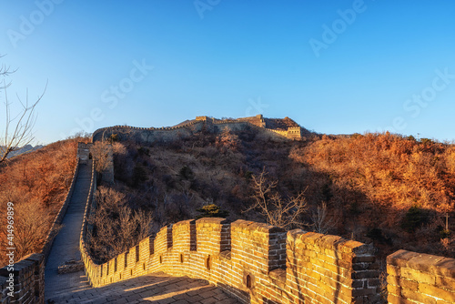 The original Mutianyu section of the Great Wall, UNESCO World Heritage Site, Beijing, China, Asia photo