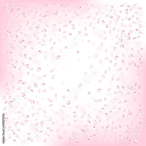 Cherry Sakura Blossom Confetti. Female Rich VIP Feminine Pattern.