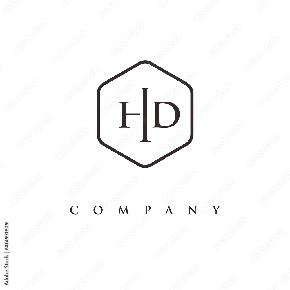 initial HD logo design vector initial HD logo design vector