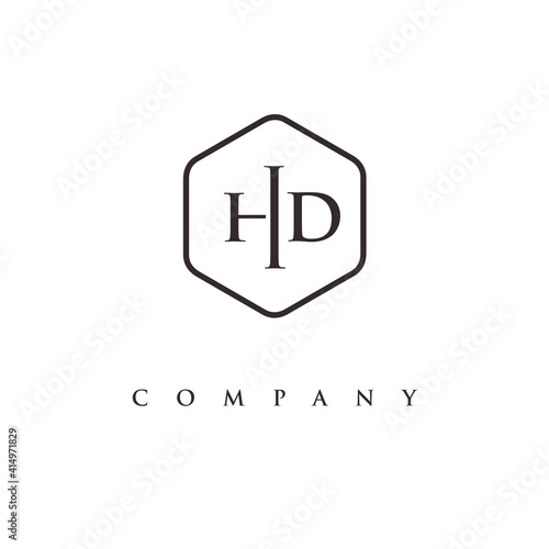 initial HD logo design vector