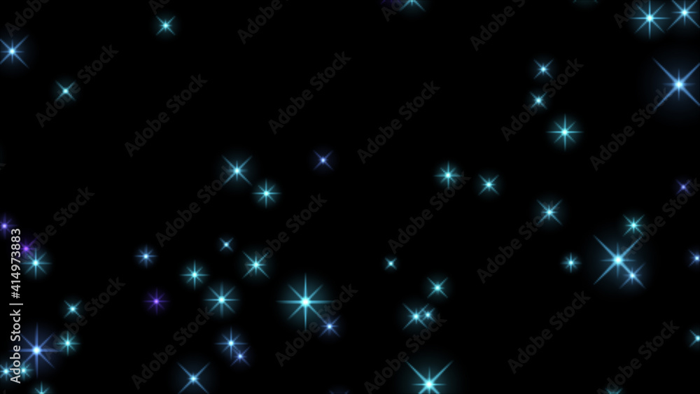 Abstract moving background in the style of a futuristic triangle on the background of flying colorful particles. Isolated black background. 3d illustration. Abstract moving background in the style of a futuristic triangle on the background of flying colorful particles. Isolated black background. 3d illustration.