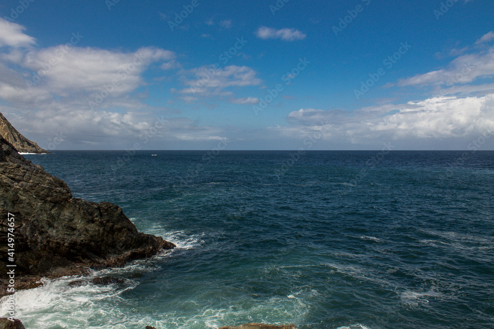 Raging sea beating against the rocks at Chichiriviche de la Costa