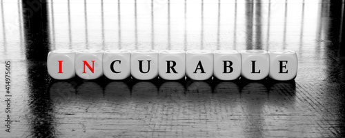 banner with words curable or incurable