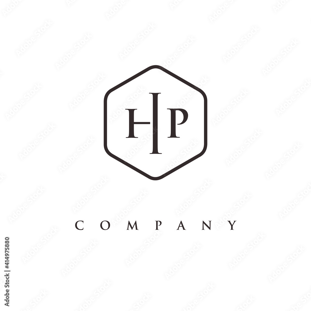 initial HP logo design vector initial HP logo design vector