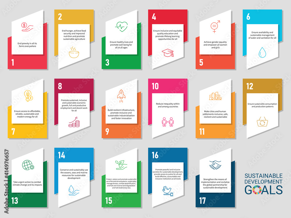 Icons Set .Sustainable Development Goals. Vector EPS Icons Set .Sustainable Development Goals. Vector EPS