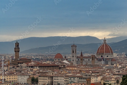 Beautiful panoramic view of the city of Florence