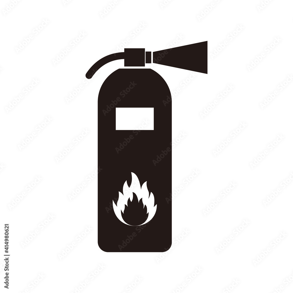 Fire extinguisher icon vector illustration sign Fire extinguisher icon vector illustration sign