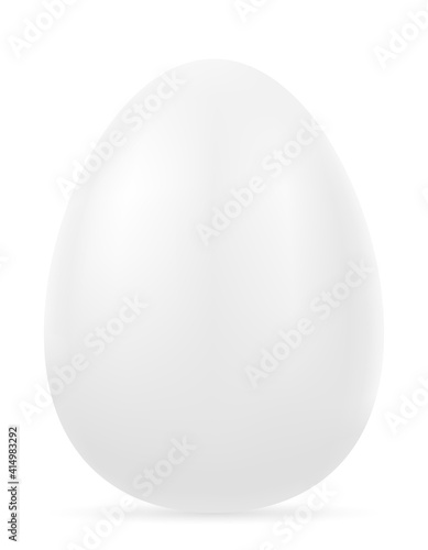 realistic natural chicken egg stock vector illustration