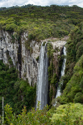 Beautiful view of the Itaimbezinho Canyons in Cambar   do Sul. Brazil.