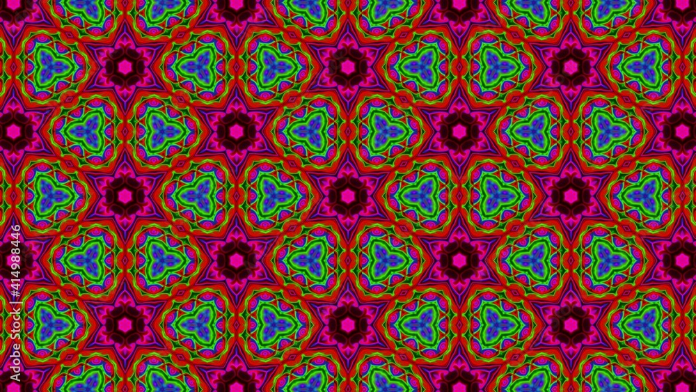 Abstract floral pattern using plastic effect colors. Creative Background