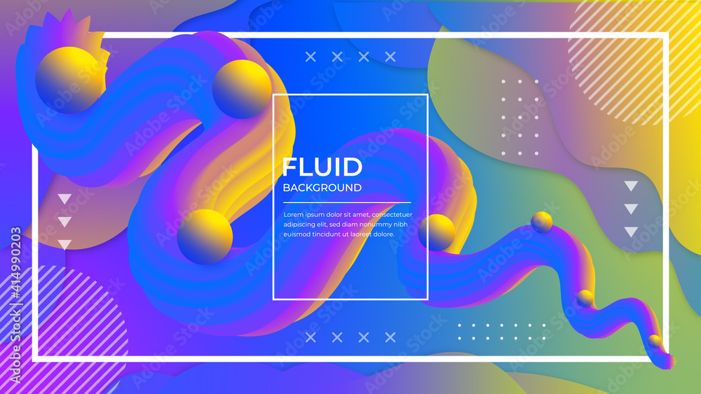 Creative design 3d flow shape fluid wave backgrounds