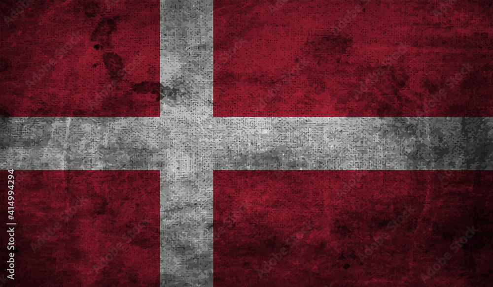 Grunge Denmark flag. Denmark flag with waving grunge texture. Grunge Denmark flag. Denmark flag with waving grunge texture.