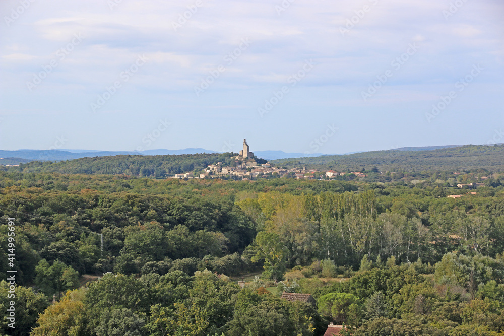 French countryside from Grignan castle