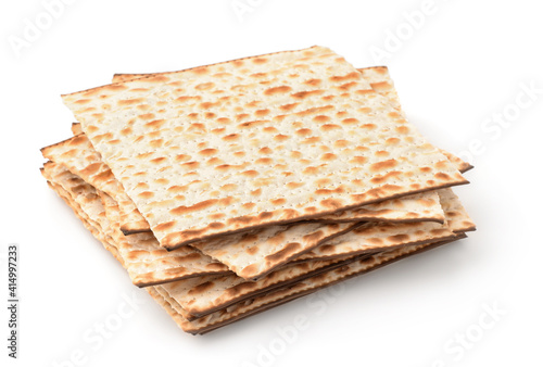 Bilde på lerret Stack of matzo flatbread
