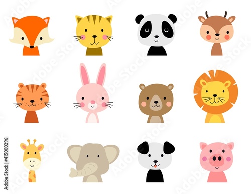 vector cute animal characters