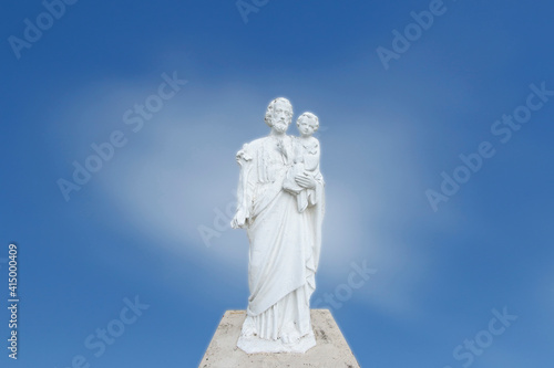 Saint Joseph and child Jesus catholic image