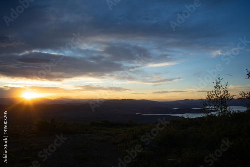 East side of the the Uinta mountains photographed from Strawberry Reservoir  Utah.