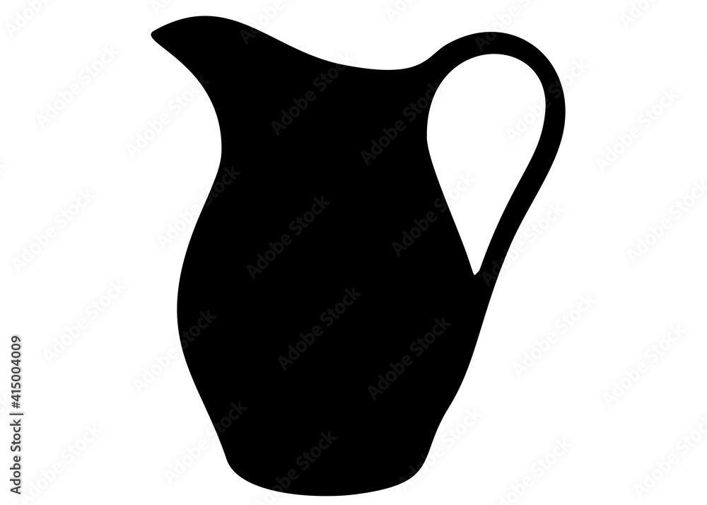 Large water jug. Vector image. Large water jug. Vector image.