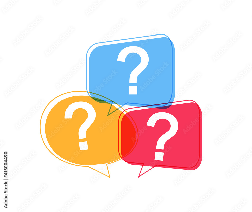 speech bubble with question mark, vector illustration speech bubble with question mark, vector illustration