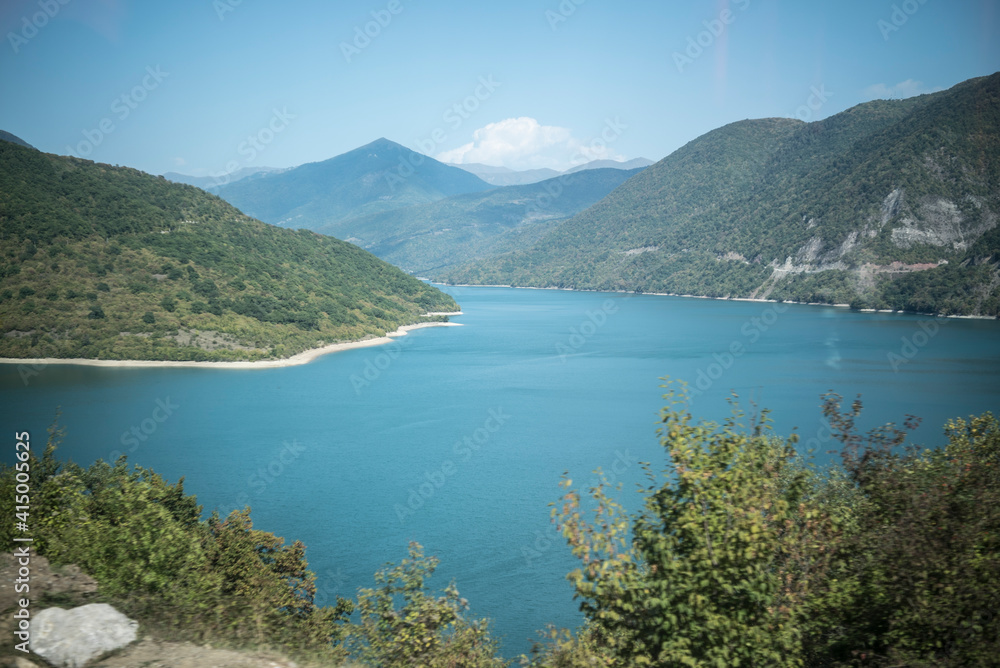 Beautifull mountain lake in Georgia 