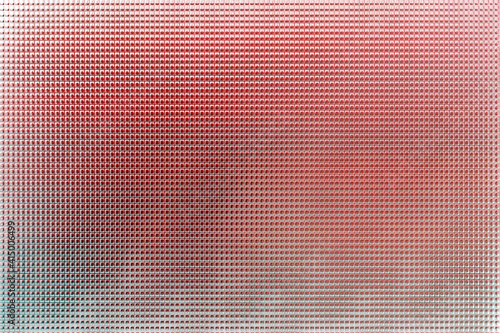 Foto Metal silvery red and white striped background