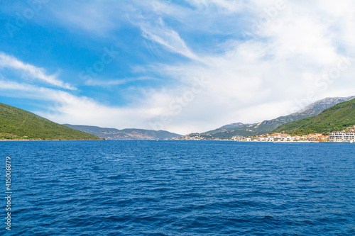 Kotor bay seascape, Montenegro. View from the boat