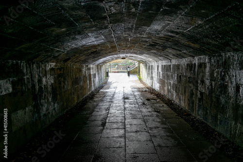 tunnel in the dark