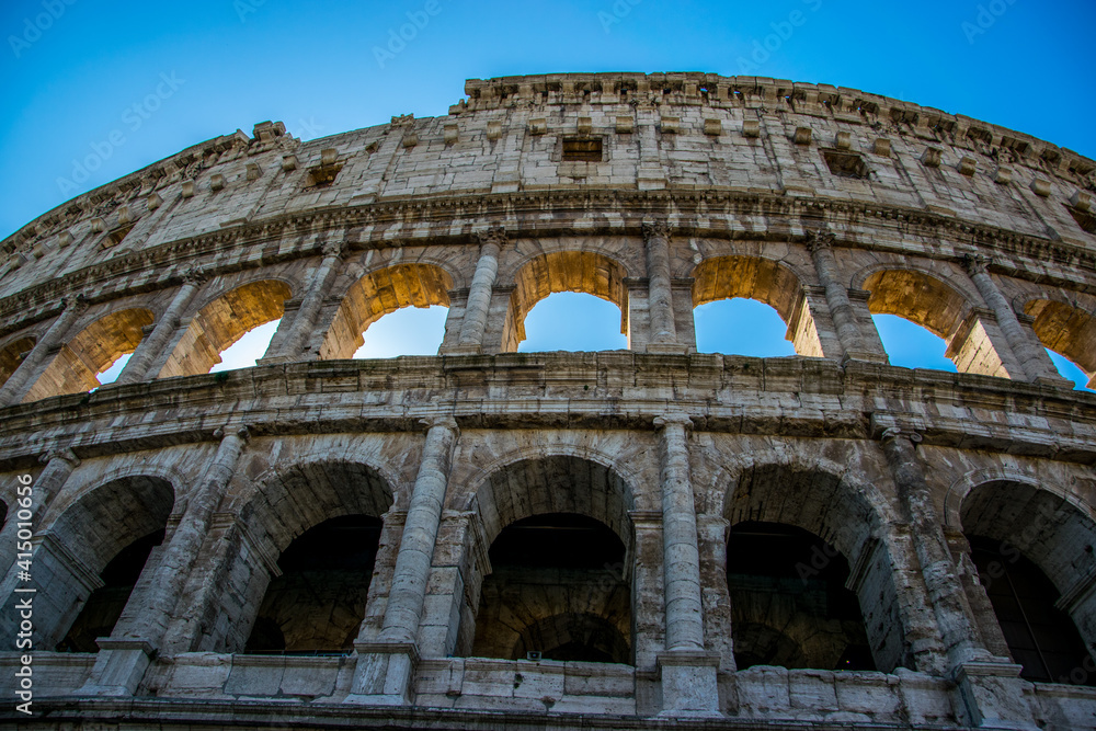 Uno de los sectores mejor conservados del Coliseo de Roma