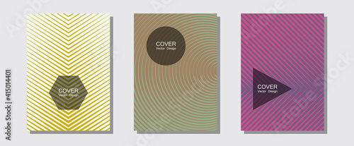 Certificate layouts vector graphic design set.