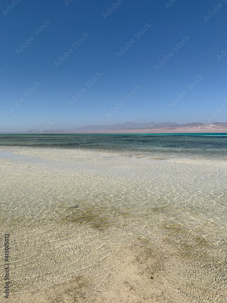 Obraz premium sand beach and sky