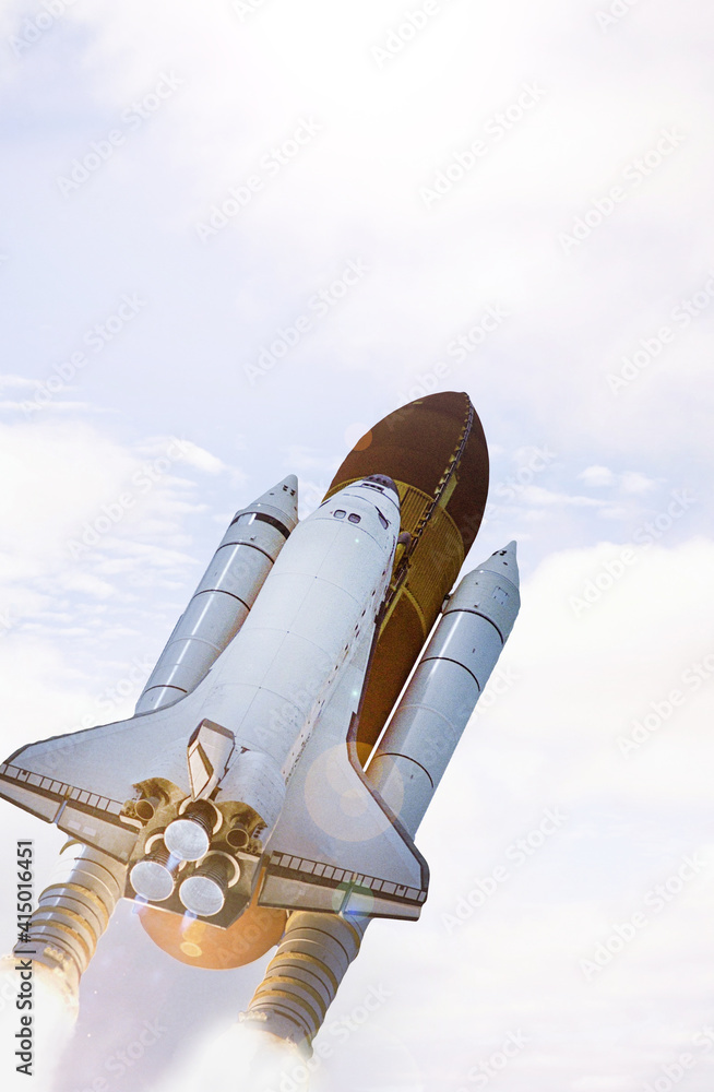Rocket liftoff. The elements of this image furnished by NASA. Rocket liftoff. The elements of this image furnished by NASA.