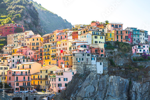 Picturesque coastal village of Manarola, Cinque Terre, Italy. 
