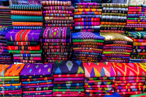 Colourful clothes, Myitkyina, Kachin state photo