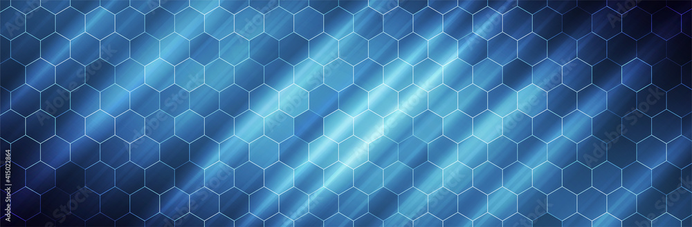 Hexagon background. Blue technology pattern. Futuristic backdrop. Hex vector illustration
Hexagon background. Blue technology pattern. Futuristic backdrop. Hex vector illustration