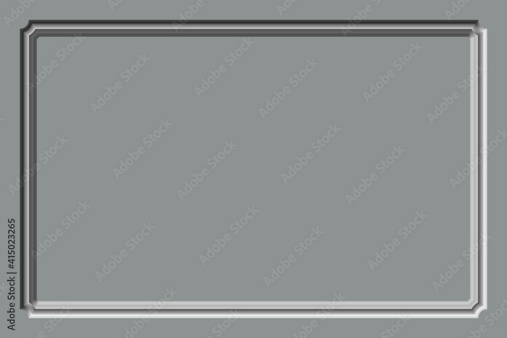 Relief frame on a gray homogeneous background. Relief frame on a gray homogeneous background.